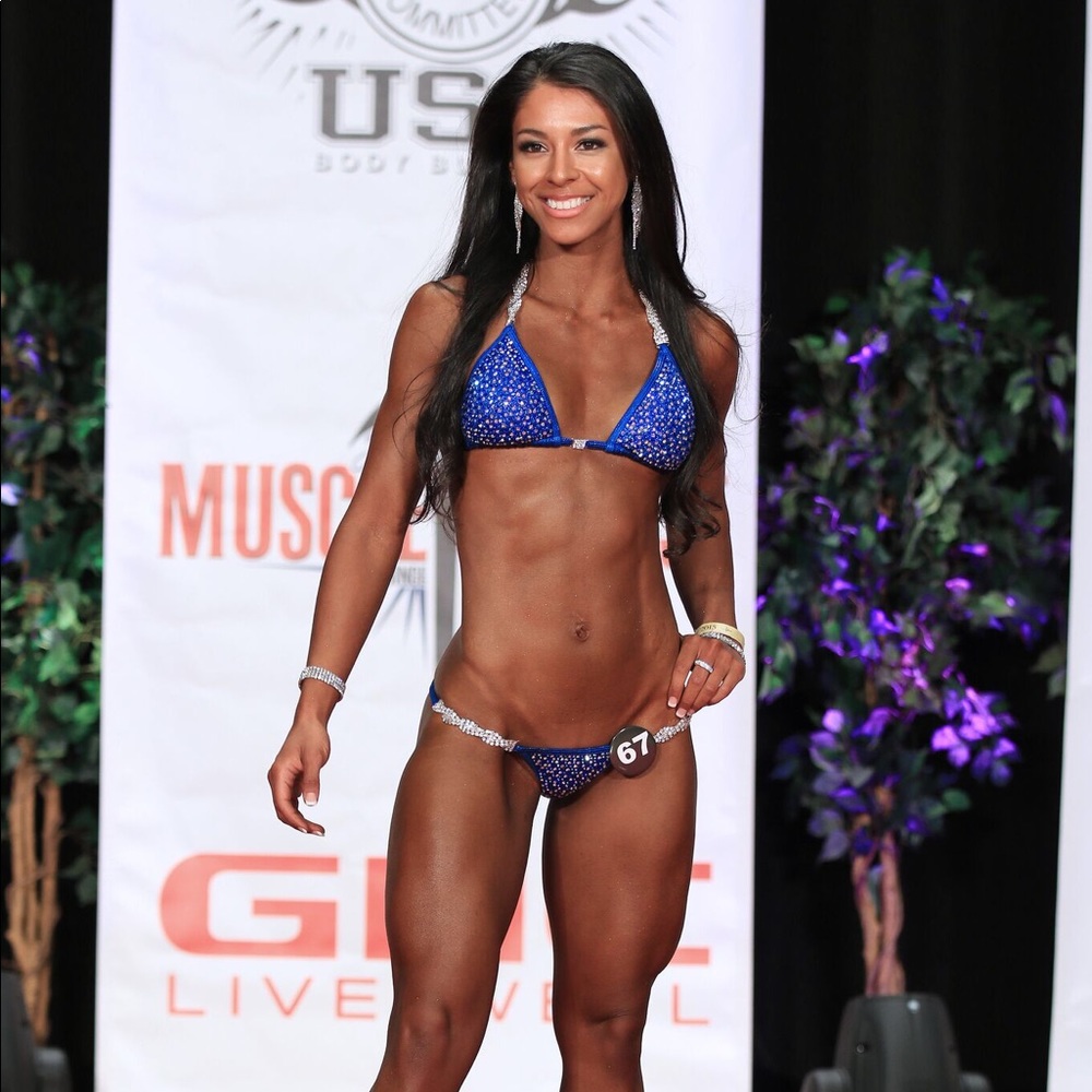 Ingrid Romero Bikini Competition Suit in Blue